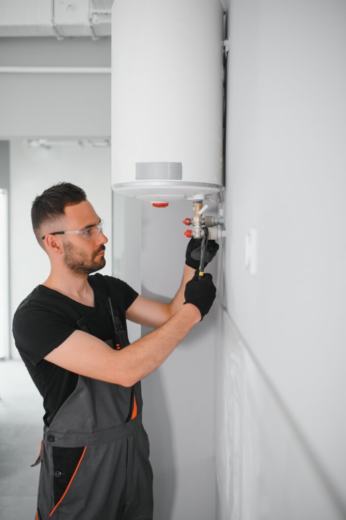 Repair of a gas boiler